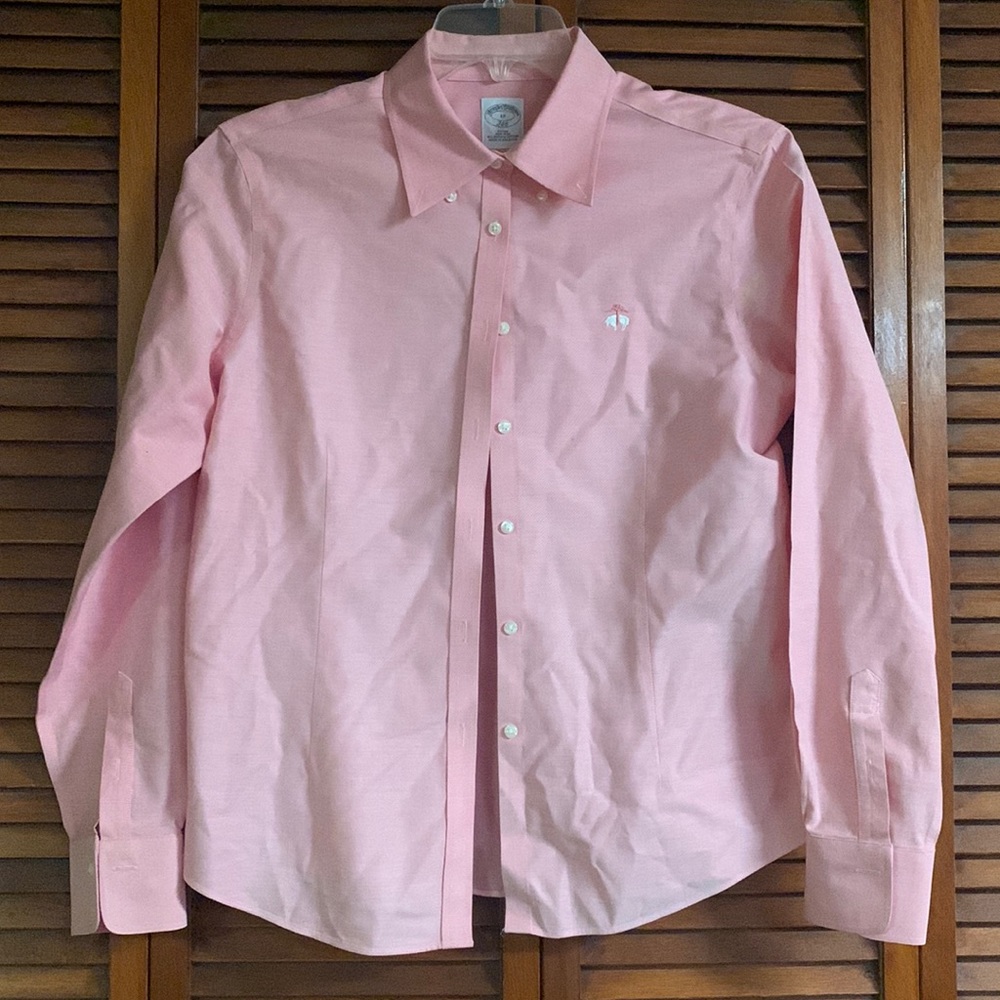 Brooks Brothers Women’s Pink Button Down Shirt Size 12